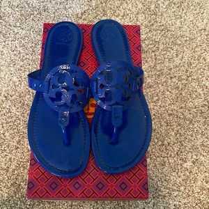 Tory Burch Miller Naplak, Nautical Blue size 10